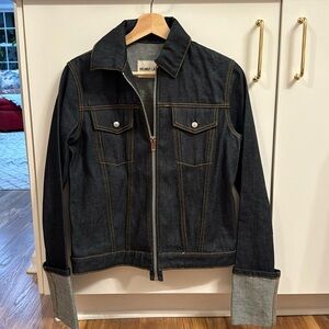 Helmet Lang re edition in Raw Indigo size small.